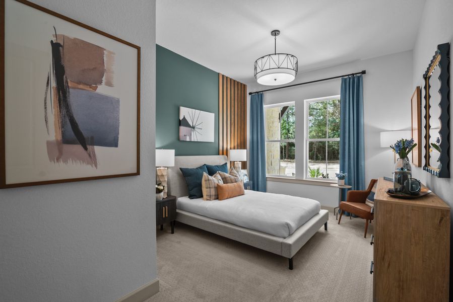 Representative furnished interior of a home built from the The Lotus by David Weekley Homes in Colton 65' Homesites, Montgomery (Image 4). Representative furnished interior of a home built from the The Lotus by David Weekley Homes in Colton 65' Homesites, Montgomery (Image 4).