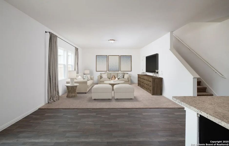 Furnished interior view inside a new home in Saddlebrook Ranch, Schertz (Image 5).