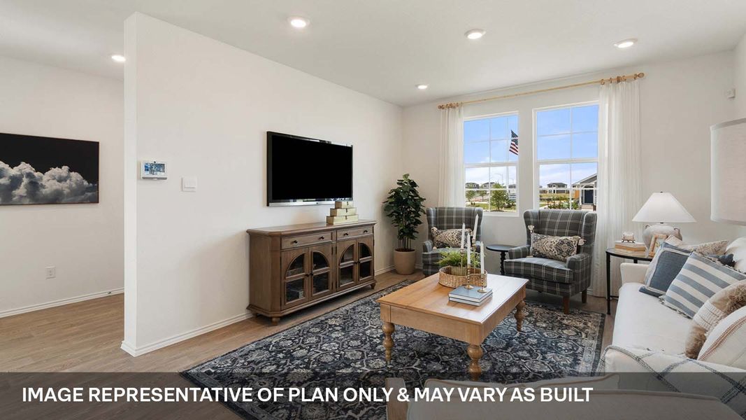 Furnished interior view inside a new home in Valverde, Bastrop (Image 8).