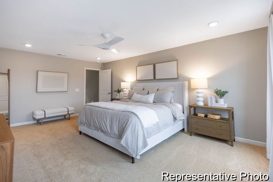 Furnished interior view inside a new home in Covington Ridge Townhomes, Thomasville (Image 13).