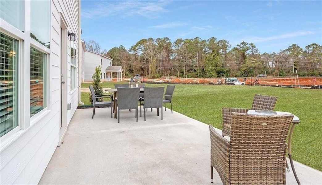 Exterior details and patio area of a home in Sanders Park, Austell (Image 3). Exterior details and patio area of a home in Sanders Park, Austell (Image 3).
