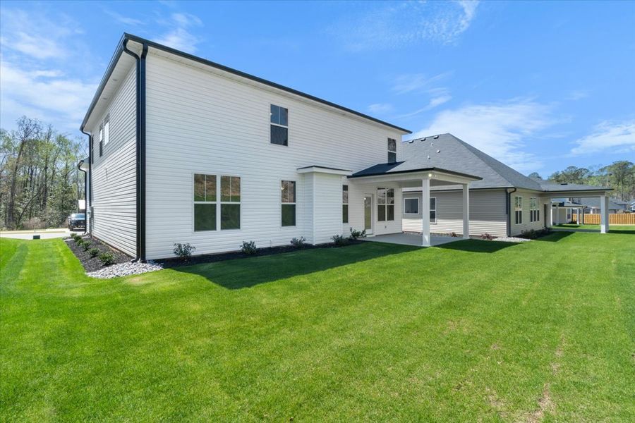 Backyard | 5065 Anna Creek Way, The Kingsland II Plan in Forrest Bluff by Ivey Homes Backyard | 5065 Anna Creek Way, The Kingsland II Plan in Forrest Bluff by Ivey Homes