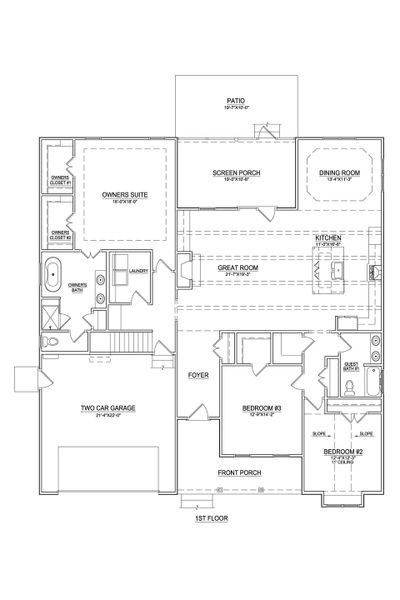 2D floor plan layout of this home in Laurel Oaks, Greenville, NC (Image 2). 2D floor plan layout of this home in Laurel Oaks, Greenville, NC (Image 2).