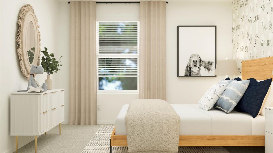 Furnished interior view inside a new home in River Bridge Ranch, San Marcos (Image 29).