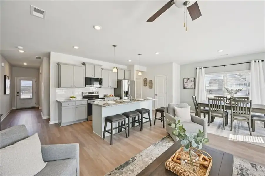 Furnished interior view inside a new home in Cash's Crossing, Ellenwood (Image 29).
