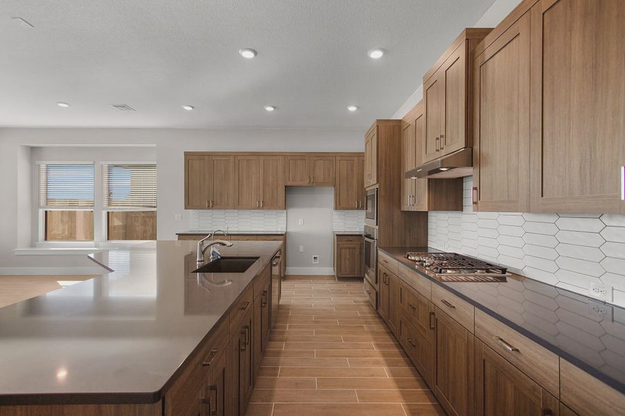 Representative furnished interior of a home built from the Lucas by Chesmar Homes in Lariat, Liberty Hill (Image 4).