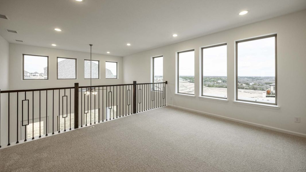 Spacious, unfurnished interior of a new home in Lariat 45', Liberty Hill (Image 8). Spacious, unfurnished interior of a new home in Lariat 45', Liberty Hill (Image 8).