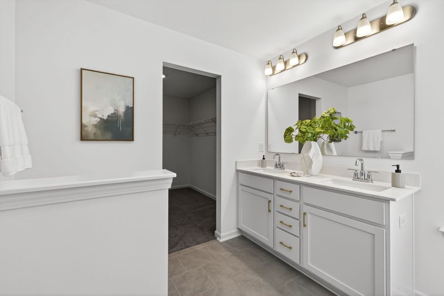 Furnished interior view inside a new home in Copper Ridge at Flowers Plantation, Clayton (Image 24).