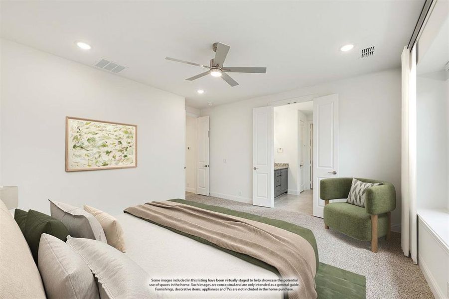 Furnished interior view inside a new home in Ridgepoint, Midlothian (Image 19).