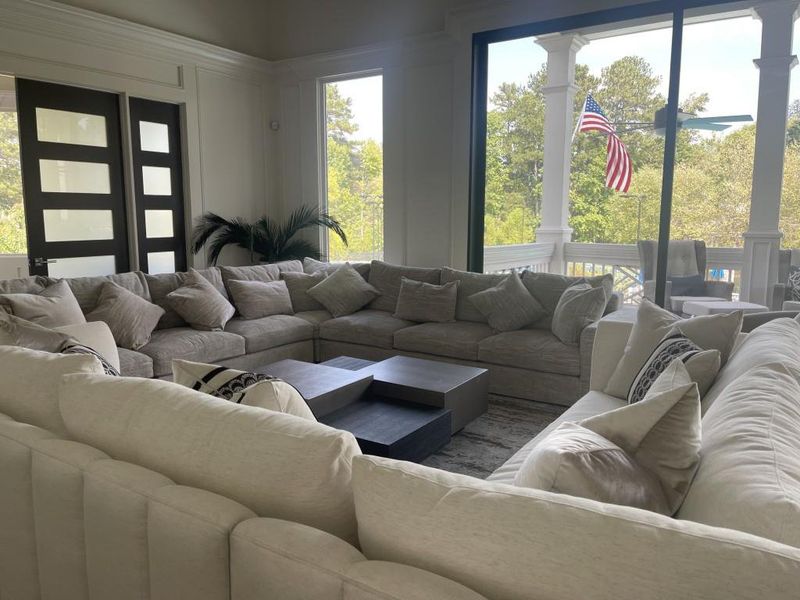 Furnished interior view inside a new home in Hamptons at Riverwood East, Dallas (Image 32).