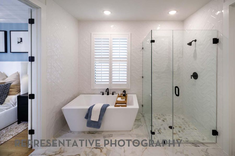 Furnished interior view inside a new home in Easton Park, Austin (Image 23).