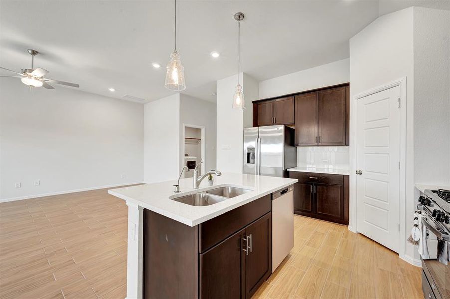 Furnished interior view inside a new home in The Preserve, Justin (Image 16). Furnished interior view inside a new home in The Preserve, Justin (Image 16).