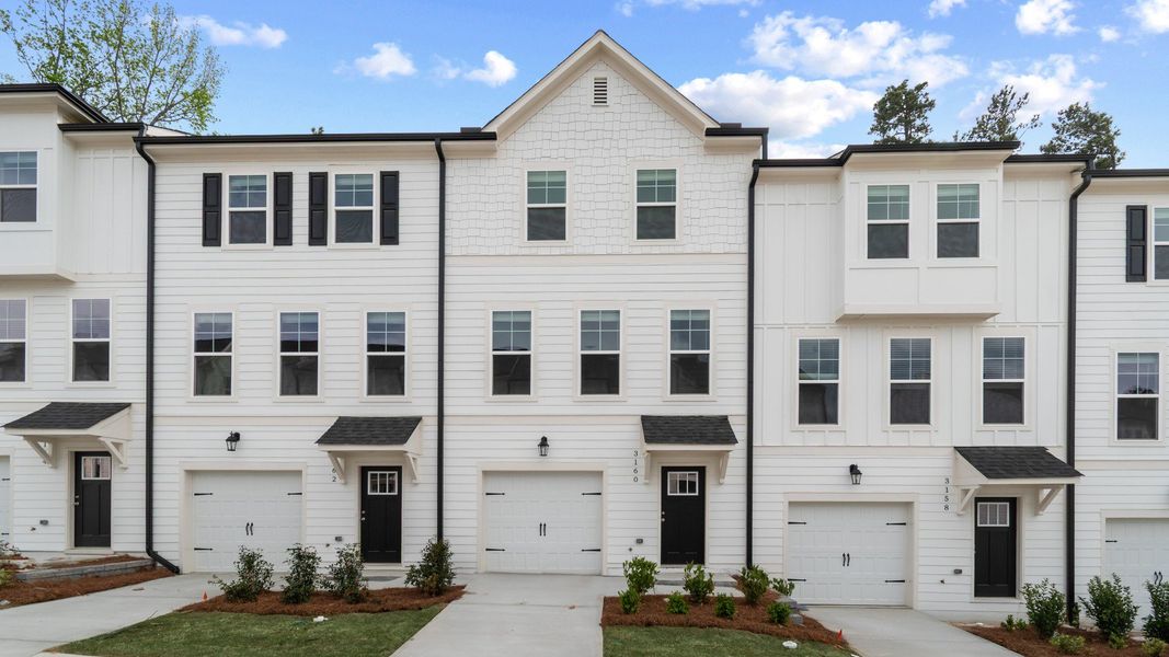 Representative exterior photo of a completed home built from the Brookgreen by DRB Homes in Monticello, Atlanta, GA (Image 20).