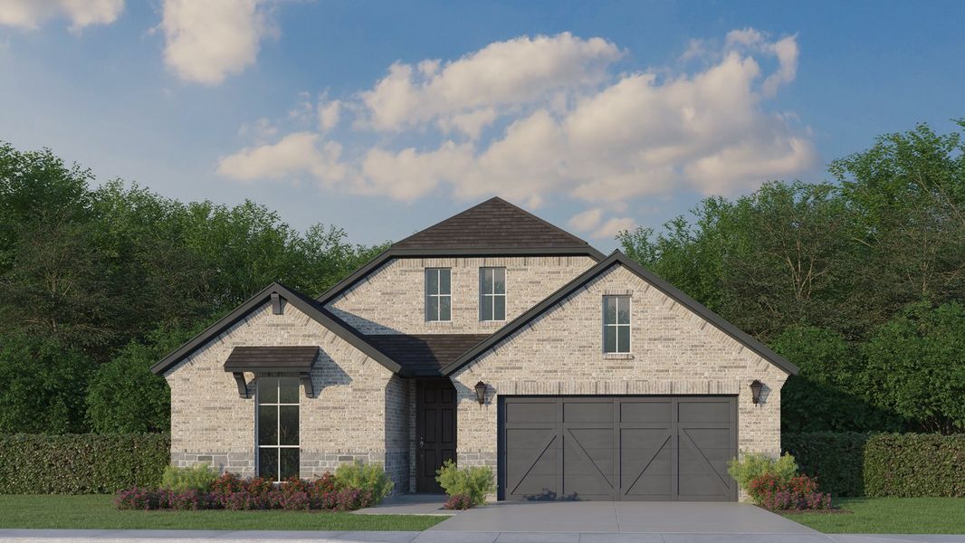Plan 1578 Elevation B with Stone Plan 1578 Elevation B with Stone