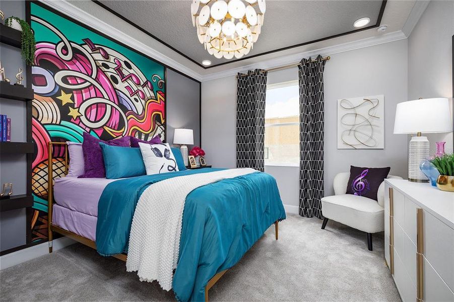 Furnished interior view inside a new home in Emerson Pointe, Apopka (Image 29). Furnished interior view inside a new home in Emerson Pointe, Apopka (Image 29).