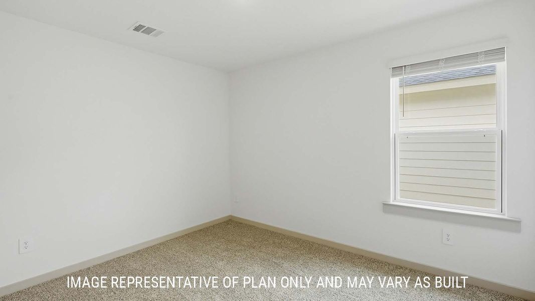 Representative unfurnished interior of a home built from the Bellvue by D.R. Horton in China Grove, China (Image 26).