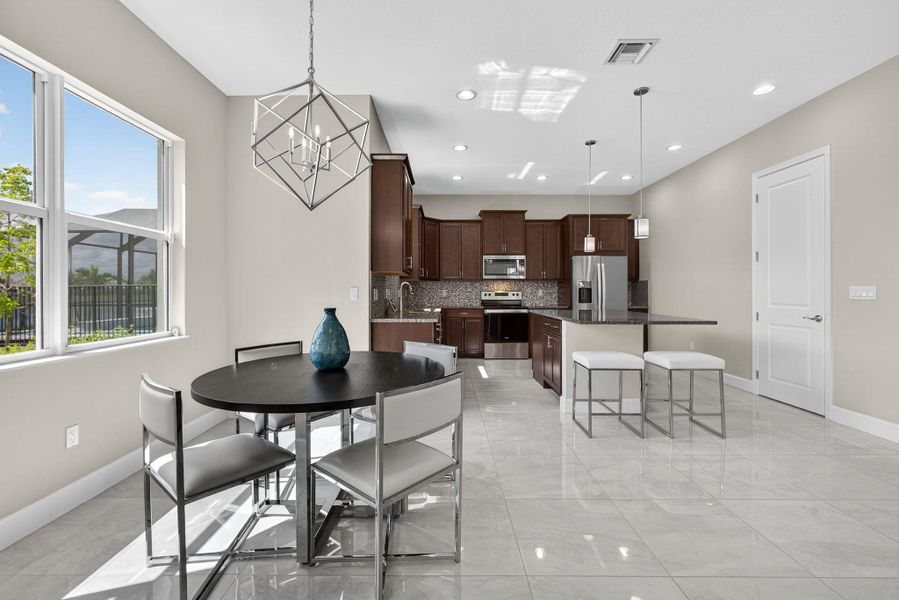 Furnished interior view inside a new home in , The Acreage (Image 72).