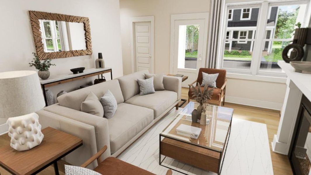 Furnished interior view inside a new home in Wendell Falls, Wendell (Image 9).