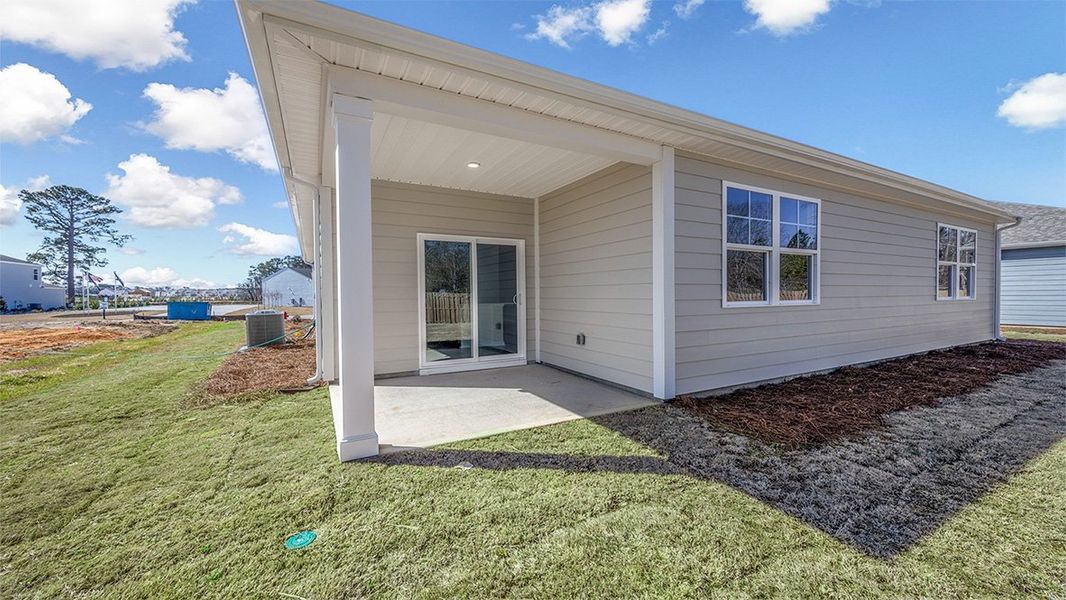 Front exterior of a new home in Sease's Pond, Gilbert, SC, highlighting curb appeal (Image 19). Front exterior of a new home in Sease's Pond, Gilbert, SC, highlighting curb appeal (Image 19).