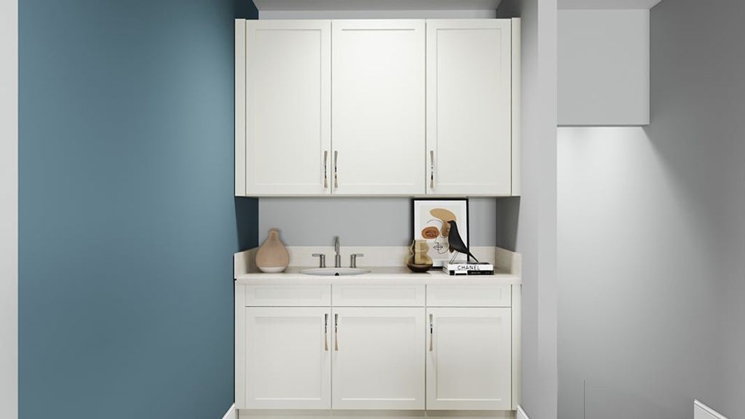 Representative furnished interior of a home built from the Florence by Taylor Morrison in Esplanade at Rivergrass, Naples (Image 10).