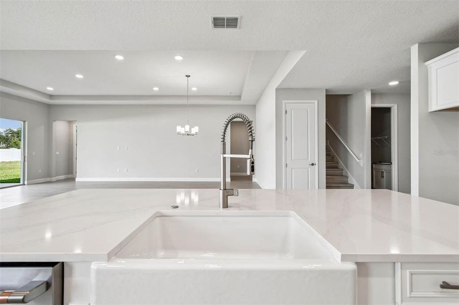 Furnished interior view inside a new home in Solace at Corner Lake, Orlando (Image 16).