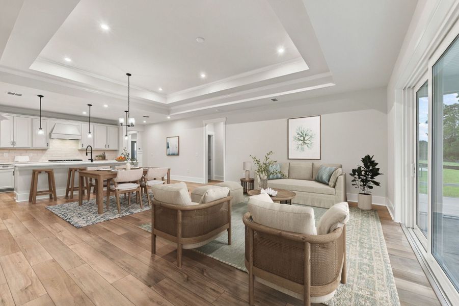 Furnished interior view inside a new home in Indigo Bay, Myrtle Beach (Image 13).