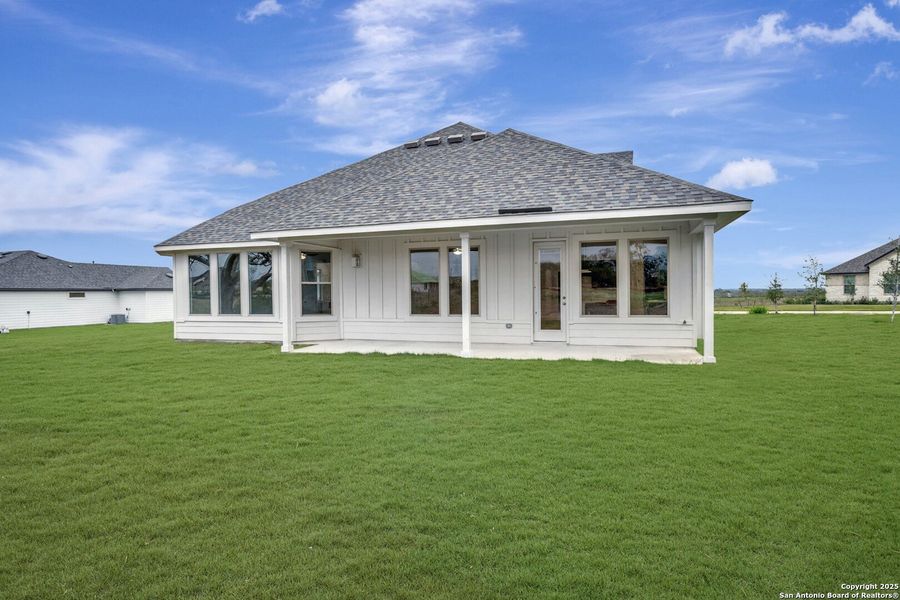 Exterior details and patio area of a home in Preserve at Annabelle Ranch, San Antonio (Image 24). Exterior details and patio area of a home in Preserve at Annabelle Ranch, San Antonio (Image 24).