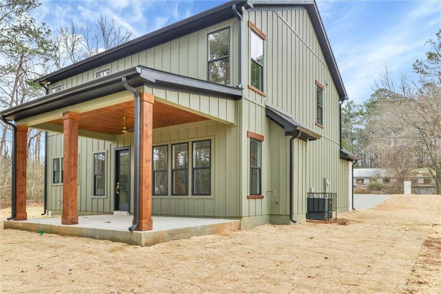 Exterior details and patio area of a home in , Atlanta (Image 20).