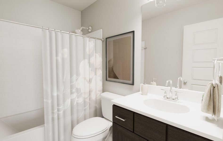 Private Full Bathroom in The Harrington Townhome