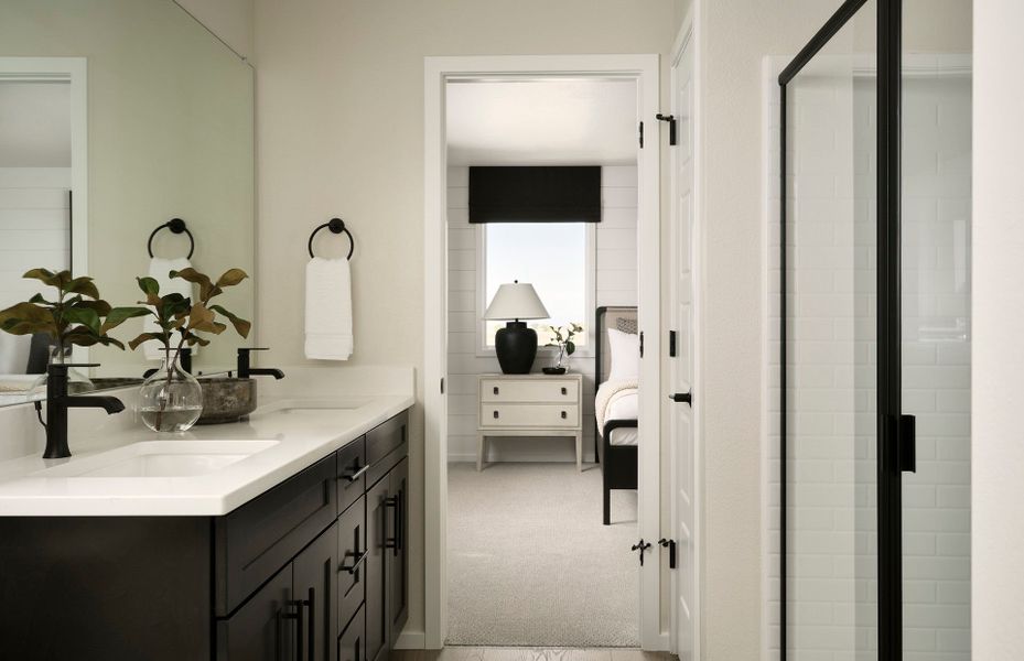 Representative furnished interior of a home built from the Sandalwood by Pulte Homes in Wolf Creek Run West, Strasburg (Image 5).