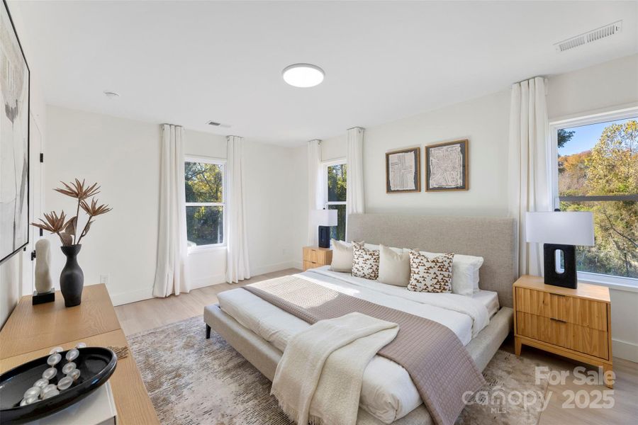 Furnished interior view inside a new home in , Charlotte (Image 17).