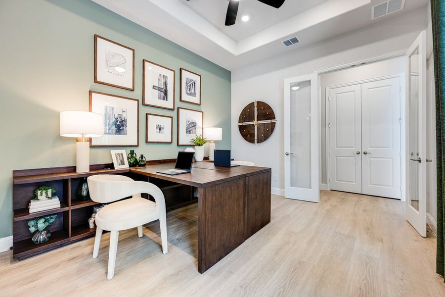 Representative furnished interior of a home built from the Courtney by Taylor Morrison in The Ranch at Uptown Celina, Celina (Image 15).