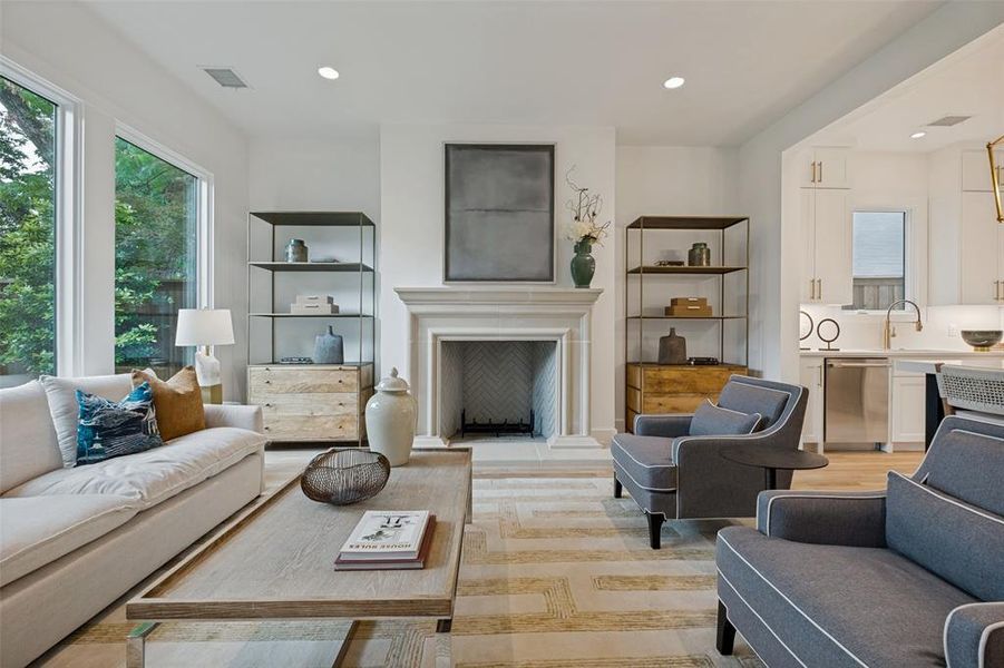 Furnished interior view inside a new home in , Highland Park (Image 10). Furnished interior view inside a new home in , Highland Park (Image 10).