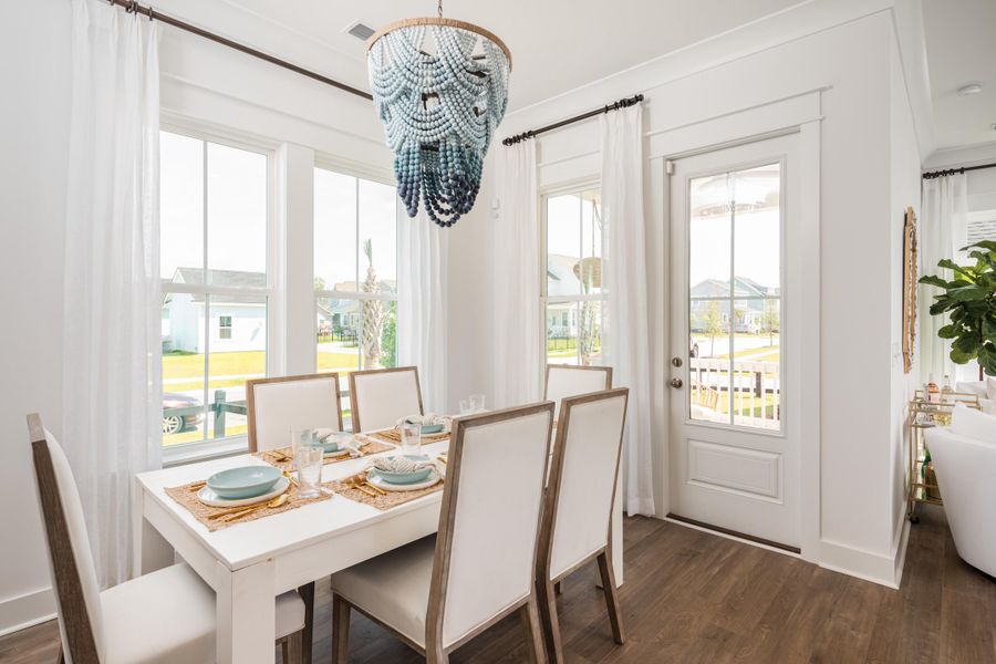 Furnished interior view inside a new home in Heron's Walk at Summers Corner: Row Collection, Summerville (Image 2).