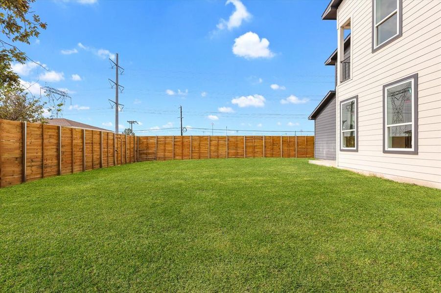 View of fenced backyard View of fenced backyard