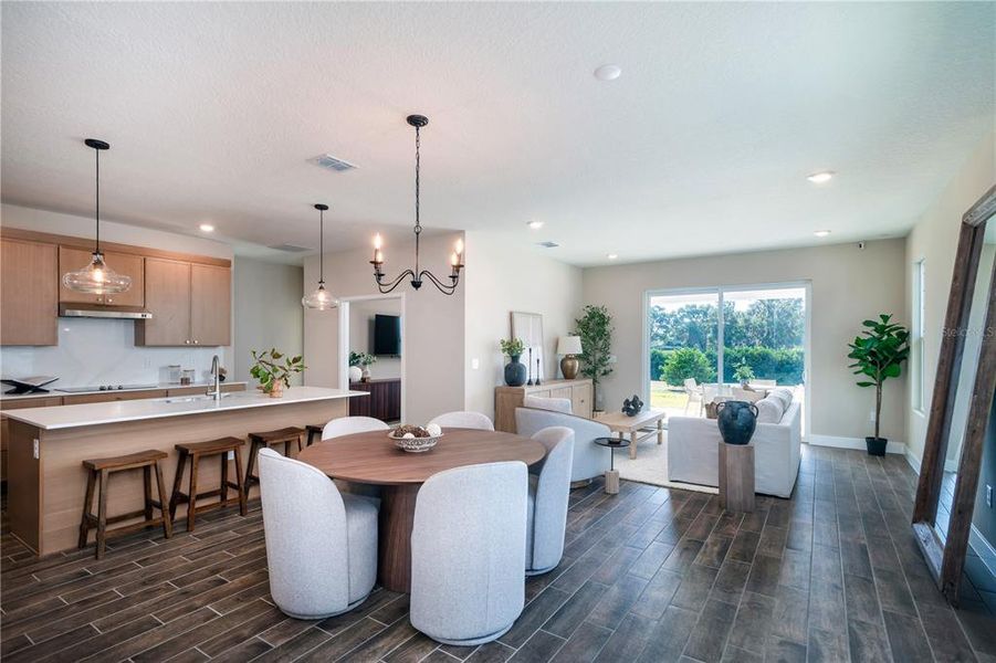 Furnished interior view inside a new home in Sabana Reserve, Ocala (Image 9). Furnished interior view inside a new home in Sabana Reserve, Ocala (Image 9).