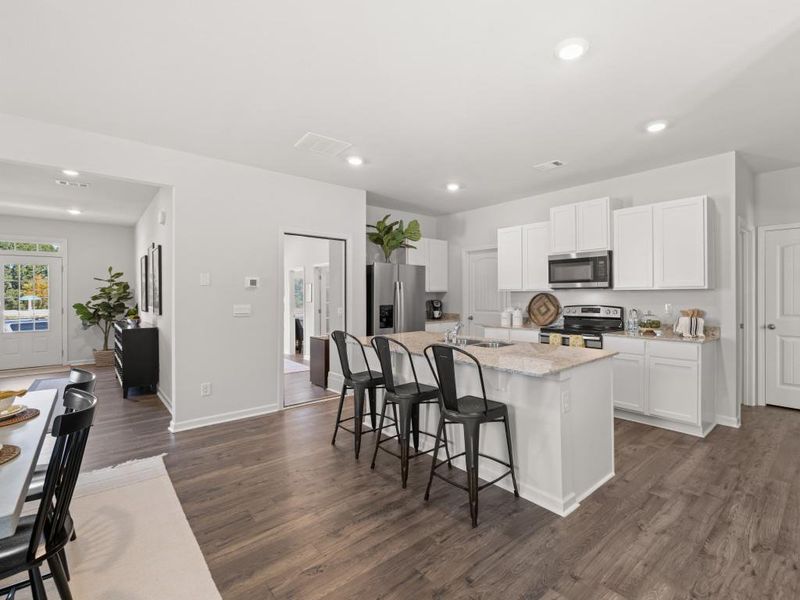 Furnished interior view inside a new home in Lost Creek, Dallas (Image 40).