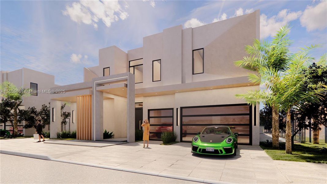 Front exterior of a new home in , Boca Raton, FL, highlighting curb appeal (Image 6). Front exterior of a new home in , Boca Raton, FL, highlighting curb appeal (Image 6).