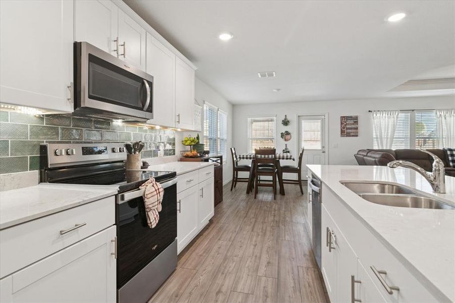Furnished interior view inside a new home in , Denton (Image 9). Furnished interior view inside a new home in , Denton (Image 9).