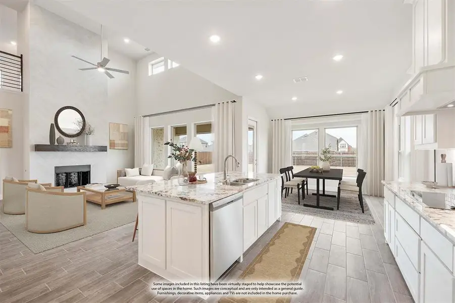 Furnished interior view inside a new home in Sunrise at Garden Valley, Waxahachie (Image 13).