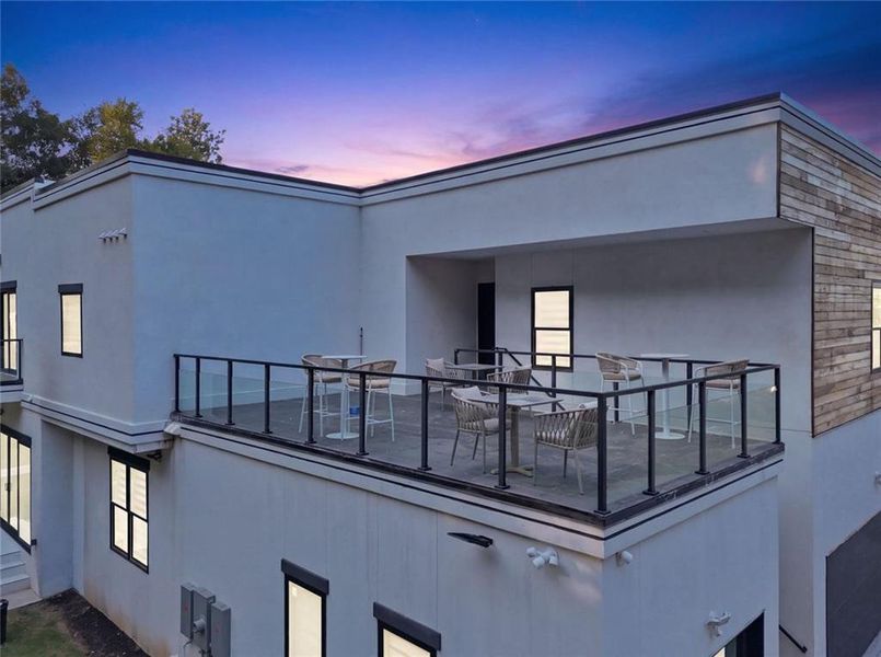 Exterior details and patio area of a home in , Stone Mountain (Image 40).