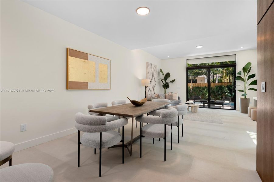 Furnished interior view inside a new home in , Miami (Image 10).