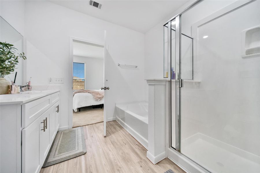 Furnished interior view inside a new home in , Cypress (Image 28).