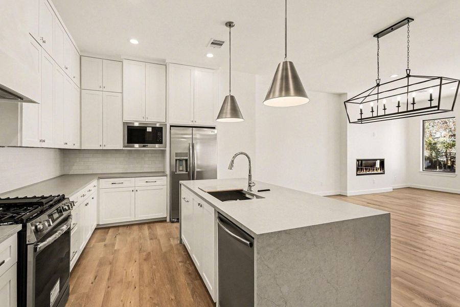 Furnished interior view inside a new home in , Houston (Image 7).