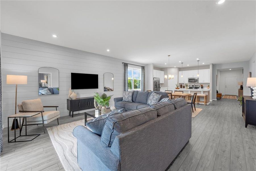 Furnished interior view inside a new home in Green Leaf, West Melbourne (Image 19).