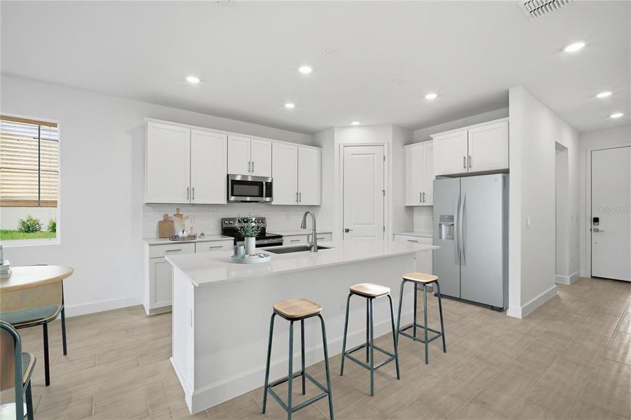 Furnished interior view inside a new home in Glen Lakes, Weeki Wachee (Image 9).