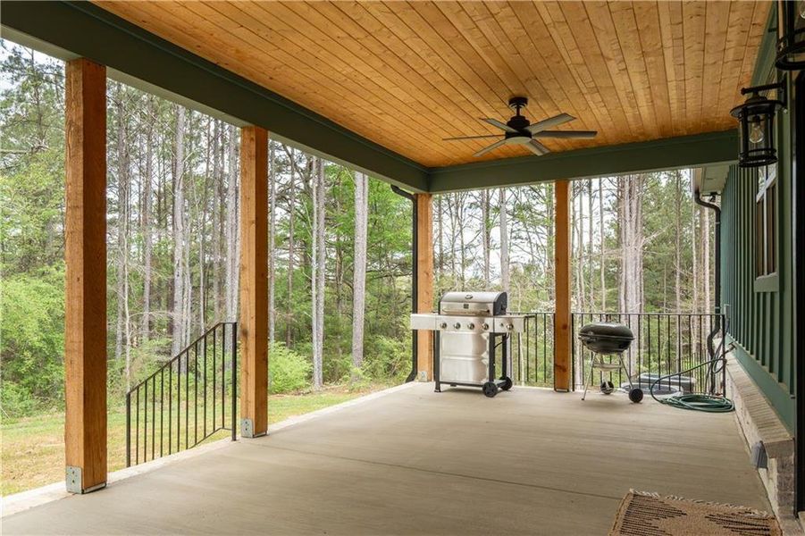 Exterior details and patio area of a home in , Silver Creek (Image 3). Exterior details and patio area of a home in , Silver Creek (Image 3).