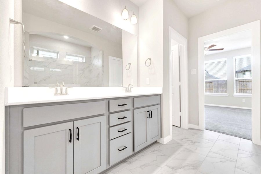 Furnished interior view inside a new home in Jordan Ranch 45' Homesites, Fulshear (Image 14).