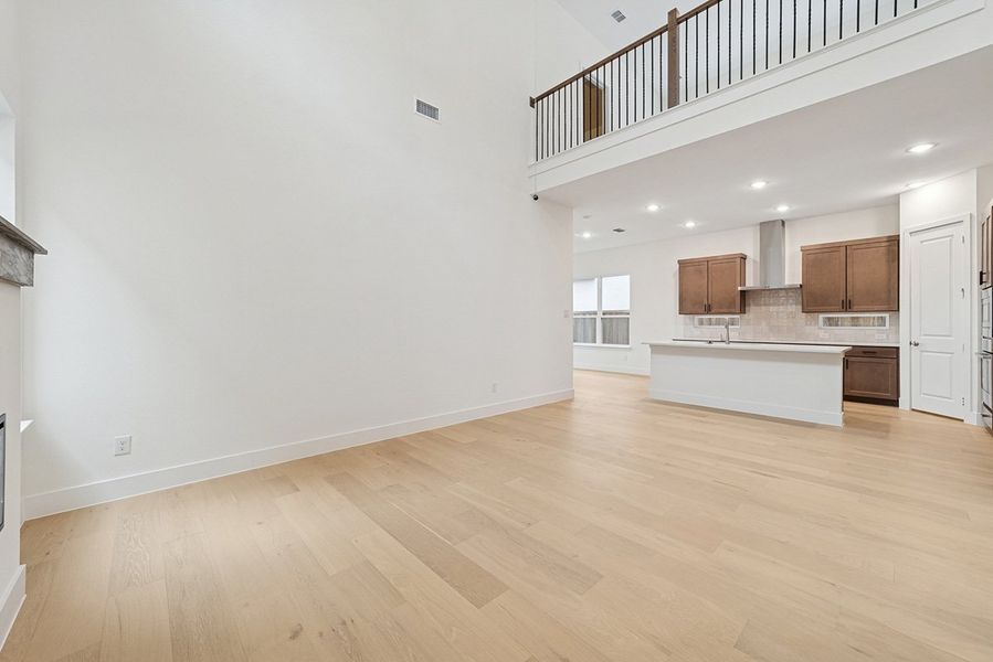 Representative unfurnished interior of a home built from the Riseley by Landon Homes in Fields - East Village, Frisco (Image 14). Representative unfurnished interior of a home built from the Riseley by Landon Homes in Fields - East Village, Frisco (Image 14).