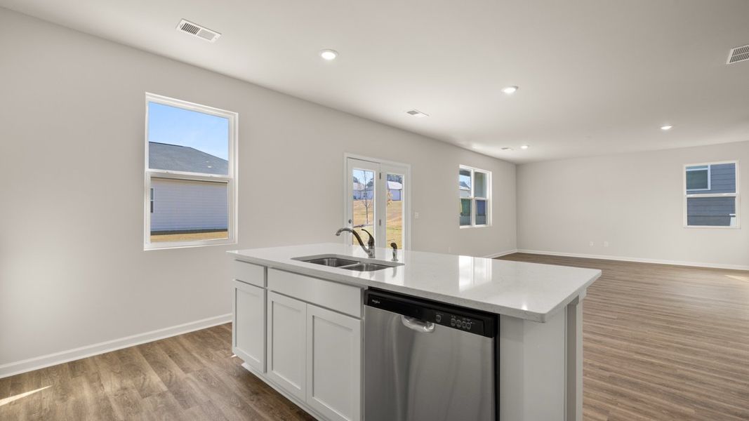 Representative furnished interior of a home built from the Galen by D.R. Horton in Fox Crossing, Griffin (Image 9).